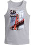 Herren Tank-Top Foto Print San Francisco Golden Gate Bridge Sommer USA Amerika Muskelshirt Muscle Shirt Neverless®preview