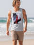 Herren Tank-Top Foto Print San Francisco Golden Gate Bridge Sommer USA Amerika Muskelshirt Muscle Shirt Neverless®preview