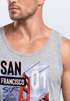 Herren Tank-Top Foto Print San Francisco Golden Gate Bridge Sommer USA Amerika Muskelshirt Muscle Shirt Neverless®preview
