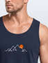 Herren Tank-Top Frontprint Line-Art Berge Wandern Natur Outdoor Fashion Sommer Muskelshirt Neverless®preview