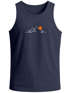 Herren Tank-Top Frontprint Line-Art Berge Wandern Natur Outdoor Fashion Sommer Muskelshirt Neverless®preview