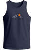 Herren Tank-Top Frontprint Line-Art Berge Wandern Natur Outdoor Fashion Sommer Muskelshirt Neverless®preview
