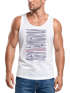 Herren Tank-Top Frontprint Minimalismus Wellen Meer Aufdruck Printshirt Sommer Fashion Muskelshirt Neverless®preview