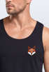 Herren Tank-Top Fuchsmotiv Brustlogo Aufdruck Tiermotiv Polygon-Style Geometrie Sommer Muskelshirt Neverless®preview