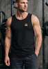 Herren Tank-Top Fuchsmotiv Brustlogo Aufdruck Tiermotiv Polygon-Style Geometrie Sommer Muskelshirt Neverless®preview