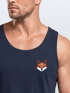 Herren Tank-Top Fuchsmotiv Brustlogo Aufdruck Tiermotiv Polygon-Style Geometrie Sommer Muskelshirt Neverless®preview