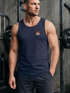 Herren Tank-Top Fuchsmotiv Brustlogo Aufdruck Tiermotiv Polygon-Style Geometrie Sommer Muskelshirt Neverless®preview