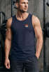 Herren Tank-Top Fuchsmotiv Brustlogo Aufdruck Tiermotiv Polygon-Style Geometrie Sommer Muskelshirt Neverless®preview