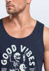 Herren Tank-Top Good Vibes Only Quietsche-Ente Motivprint Sommer Fashion Muskelshirt Neverless®preview