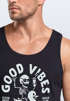 Herren Tank-Top Good Vibes Only Quietsche-Ente Motivprint Sommer Fashion Muskelshirt Neverless®preview