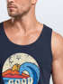 Herren Tank-Top Good Vibes Welle Hippie Slogan Statement Surf Design Vintage Retro Muskelshirt Muscle Shirt Neverless®preview