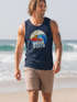 Herren Tank-Top Good Vibes Welle Hippie Slogan Statement Surf Design Vintage Retro Muskelshirt Muscle Shirt Neverless®preview