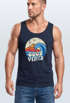 Herren Tank-Top Good Vibes Welle Hippie Slogan Statement Surf Design Vintage Retro Muskelshirt Muscle Shirt Neverless®preview