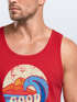 Herren Tank-Top Good Vibes Welle Hippie Slogan Statement Surf Design Vintage Retro Muskelshirt Muscle Shirt Neverless®preview
