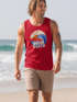 Herren Tank-Top Good Vibes Welle Hippie Slogan Statement Surf Design Vintage Retro Muskelshirt Muscle Shirt Neverless®preview