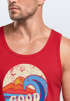 Herren Tank-Top Good Vibes Welle Hippie Slogan Statement Surf Design Vintage Retro Muskelshirt Muscle Shirt Neverless®preview