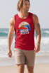 Herren Tank-Top Good Vibes Welle Hippie Slogan Statement Surf Design Vintage Retro Muskelshirt Muscle Shirt Neverless®preview