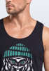 Herren Tank-Top Gorilla Affe Monkey Captain Sailor Seemann Muskelshirt Muscle Shirt Neverless®preview