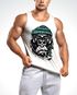 Herren Tank-Top Gorilla Affe Monkey Captain Sailor Seemann Muskelshirt Muscle Shirt Neverless®preview