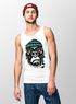 Herren Tank-Top Gorilla Affe Monkey Captain Sailor Seemann Muskelshirt Muscle Shirt Neverless®preview