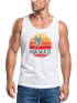 Herren Tank-Top Hawaii Palme Tropical Summer Retro Slim Fit Baumwolle Muskelshirt Muscle Shirt Neverless®preview