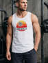 Herren Tank-Top Hawaii Palme Tropical Summer Retro Slim Fit Baumwolle Muskelshirt Muscle Shirt Neverless®preview
