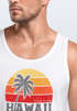 Herren Tank-Top Hawaii Palme Tropical Summer Retro Slim Fit Baumwolle Muskelshirt Muscle Shirt Neverless®preview