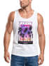 Herren Tank-Top Hawaii Summer Schriftzug Palmen Foto-Print Sommer Surfing Muskelshirt Muscle Shirt Neverless®preview