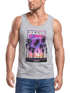 Herren Tank-Top Hawaii Summer Schriftzug Palmen Foto-Print Sommer Surfing Muskelshirt Muscle Shirt Neverless®preview