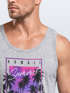 Herren Tank-Top Hawaii Summer Schriftzug Palmen Foto-Print Sommer Surfing Muskelshirt Muscle Shirt Neverless®preview