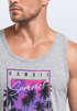 Herren Tank-Top Hawaii Summer Schriftzug Palmen Foto-Print Sommer Surfing Muskelshirt Muscle Shirt Neverless®preview