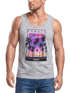 Herren Tank-Top Hawaii Summer Schriftzug Palmen Foto-Print Sommer Surfing Muskelshirt Muscle Shirt Neverless®preview