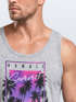 Herren Tank-Top Hawaii Summer Schriftzug Palmen Foto-Print Sommer Surfing Muskelshirt Muscle Shirt Neverless®preview