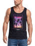 Herren Tank-Top Hawaii Summer Schriftzug Palmen Foto-Print Sommer Surfing Muskelshirt Muscle Shirt Neverless®preview
