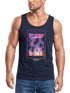 Herren Tank-Top Hawaii Summer Schriftzug Palmen Foto-Print Sommer Surfing Muskelshirt Muscle Shirt Neverless®preview