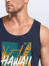 Herren Tank-Top Hawaii Surfing Palmen Aufdruck Sommer Print Muskelshirt Neverless®preview