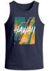 Herren Tank-Top Hawaii Surfing Palmen Aufdruck Sommer Print Muskelshirt Neverless®preview