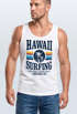 Herren Tank-Top Hawaii Surfing Sommer Strand Palme Print Muskelshirt Muscle Shirt Neverless®preview