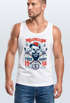 Herren Tank Top Hipster modern Lumberjack Stay fresh Skull Totenkopf Neverless®preview