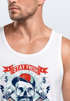Herren Tank Top Hipster modern Lumberjack Stay fresh Skull Totenkopf Neverless®preview