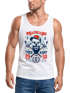 Herren Tank Top Hipster modern Lumberjack Stay fresh Skull Totenkopf Neverless®preview