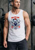 Herren Tank Top Hipster modern Lumberjack Stay fresh Skull Totenkopf Neverless®preview