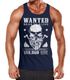 Herren Tank-Top Holzfäller Totenkopf mit Bart Neverless®preview