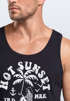 Herren Tank-Top Hot Sunset Beach Surfbord Sommer Urlaub Muskelshirt Muscle Shirt Neverless®preview