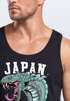 Herren Tank-Top Japan Kobra Motiv japanische Schriftzeichen Schriftzug Deadly Poison Design Fashion Streetstyle Muskelshirt Muscle Shirt Neverless®preview
