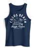 Herren Tank-Top Line Art Outline Cocos Beach Aufdruck Muskelshirt Muscle Shirt Neverless®preview