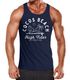 Herren Tank-Top Line Art Outline Cocos Beach Aufdruck Muskelshirt Muscle Shirt Neverless®preview