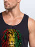 Herren Tank-Top Löwe Jamaica Reaggae Musik Rasta Lion Muskelshirt Muscle Shirt Neverless®preview