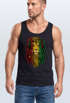 Herren Tank-Top Löwe Jamaica Reaggae Musik Rasta Lion Muskelshirt Muscle Shirt Neverless®preview