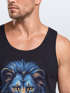 Herren Tank-Top Löwe Lion Art-Print Kunst Illustration Aufdruck Printshirt Muskelshirt Neverless®preview